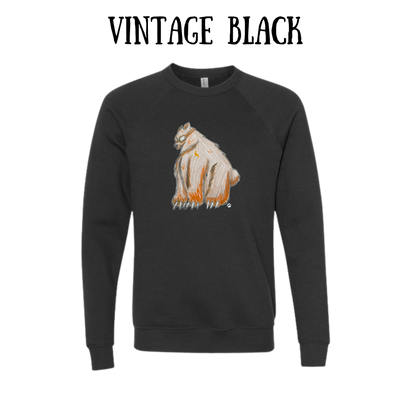 AC - Muscle Bear - Sponge Fleece Raglan Sweatshirt - Greens, Neutrals