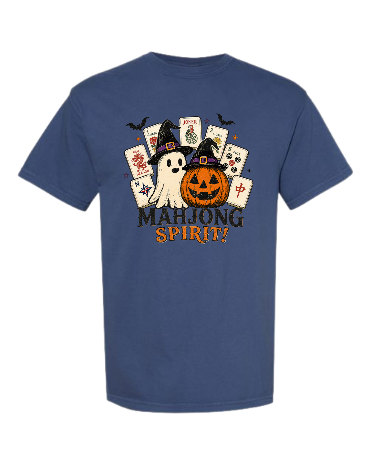 Mahjong Spirit - Comfort Colors - Heavyweight Unisex Tee - Blues