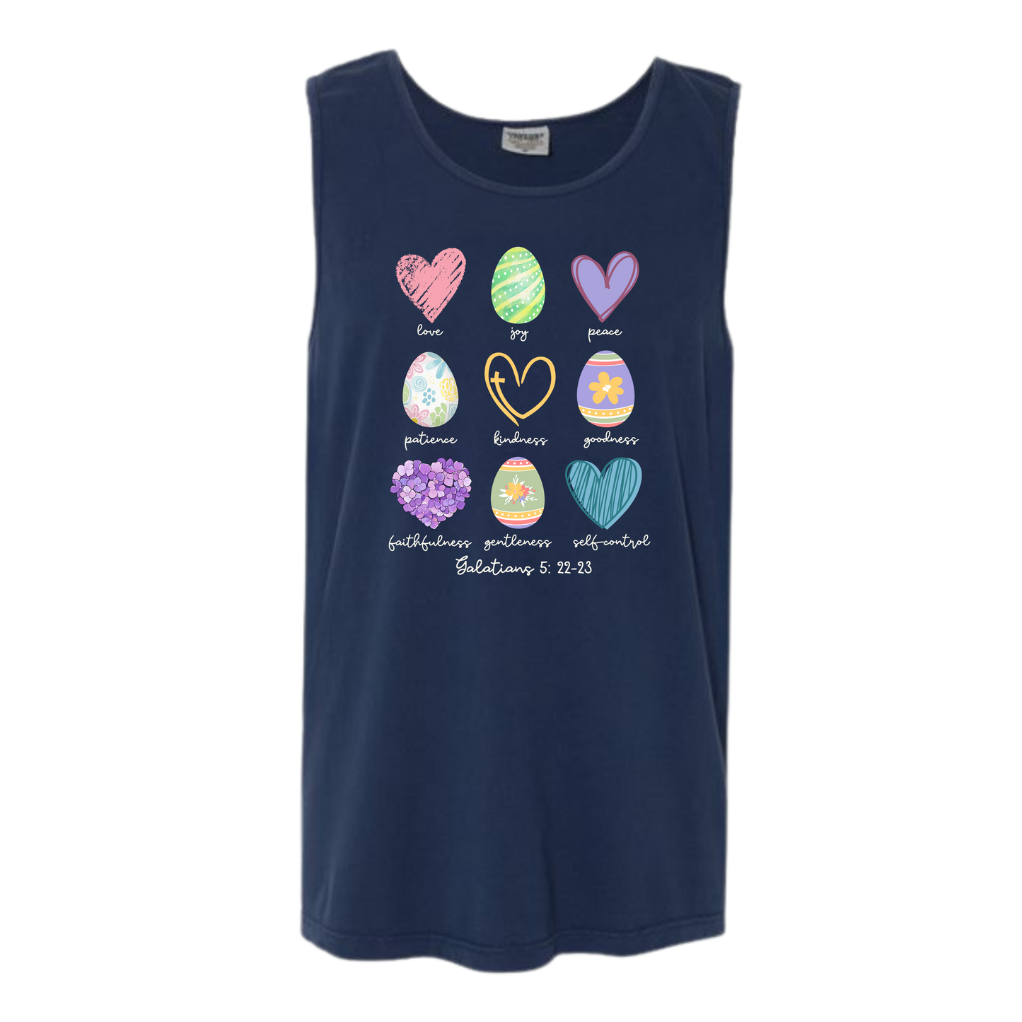 Galatians 5 - Easter - Comfort Colors - Unisex Tank - Neutral Colors & Blues
