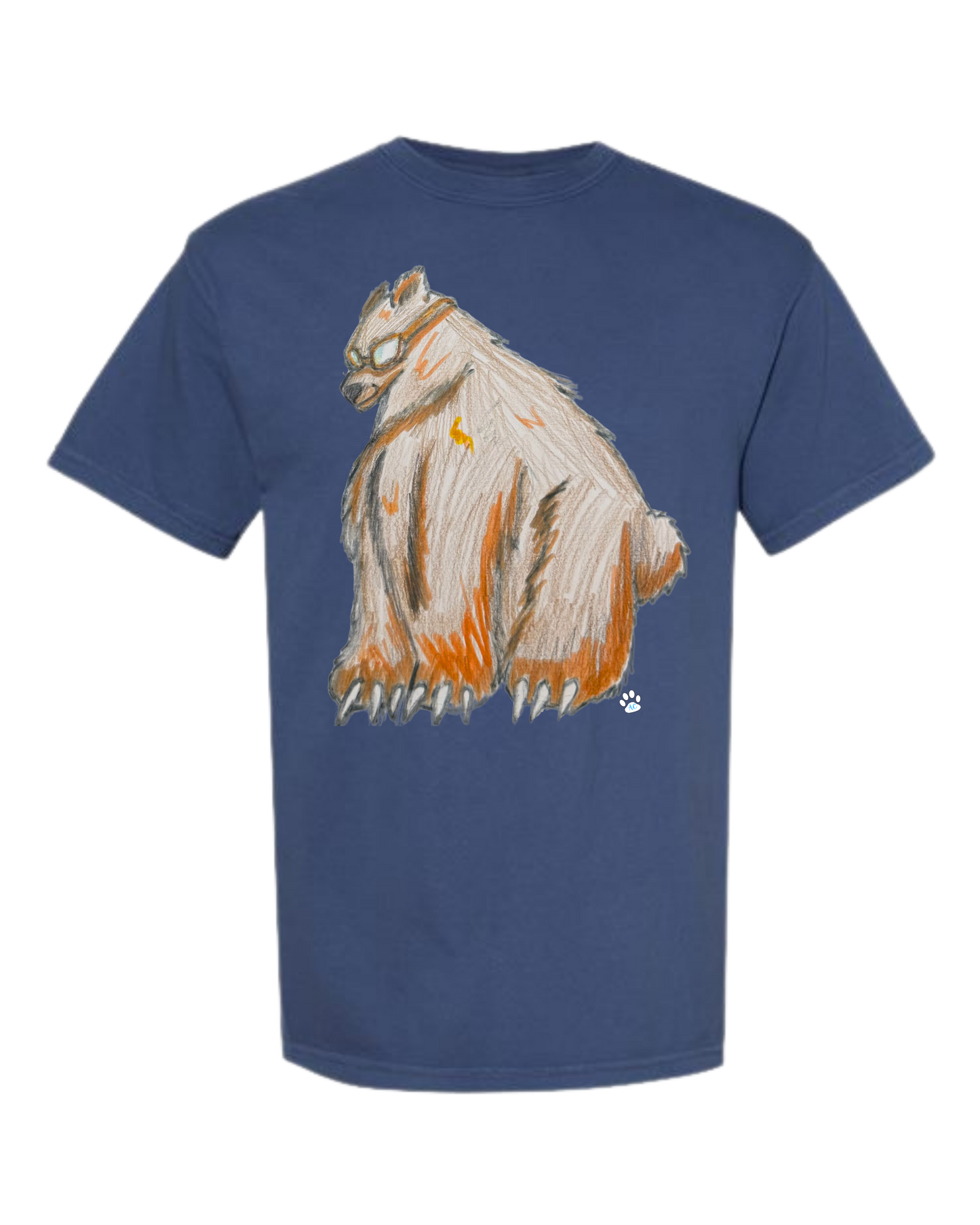 Muscle Bear - Comfort Colors - Heavyweight Unisex Tee - Blues