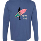 Mana in My Soul - Comfort Colors - Heavyweight Long Sleeve Tee - Blues & Greens