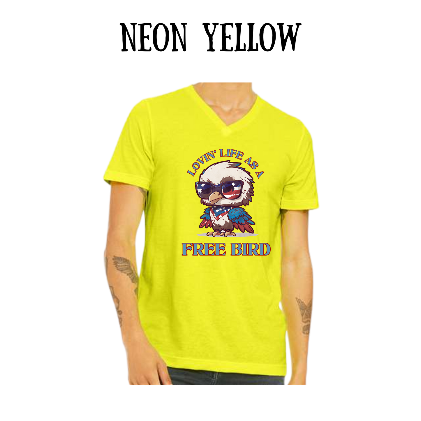 PP - Loving Life As A Free Bird - Unisex V-Neck - Assorted Colors