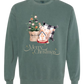Country Christmas- Comfort Colors - Sweatshirt - Blues