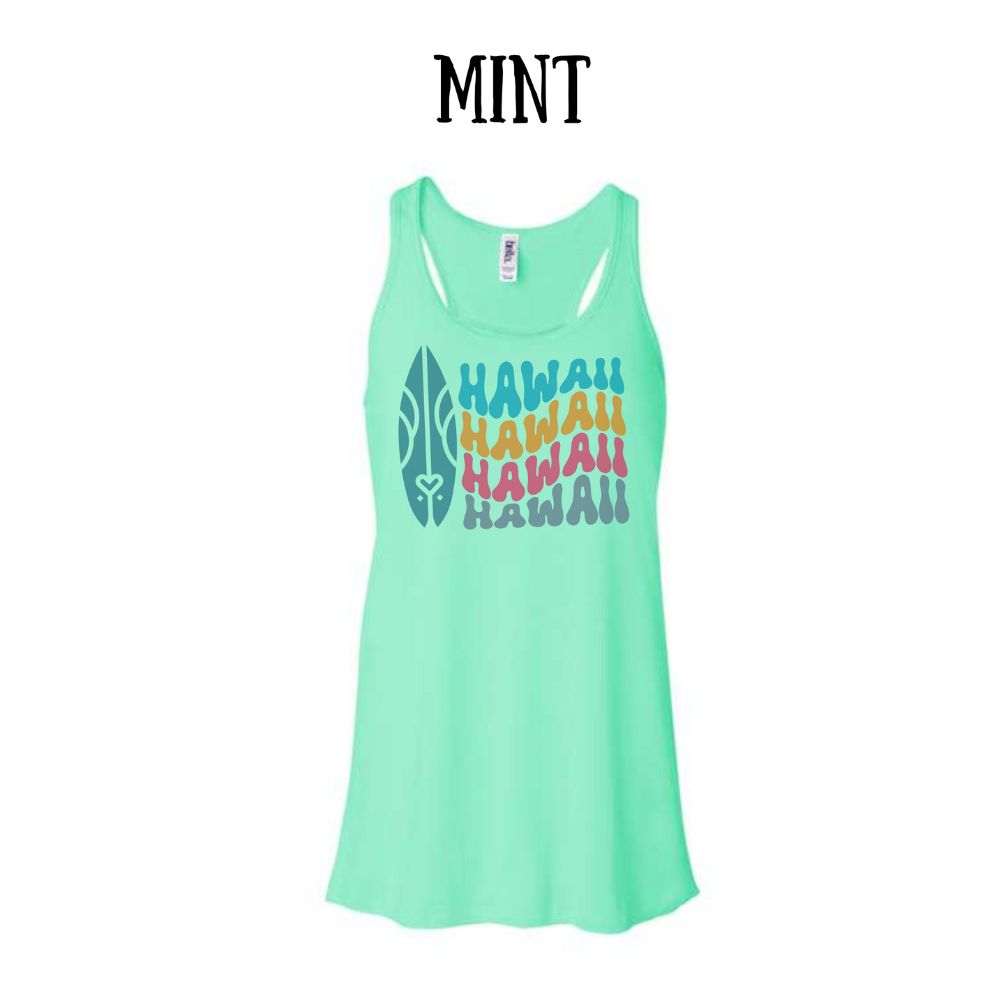 VP - Hawaii - Women's Flowy Racerback Tank
