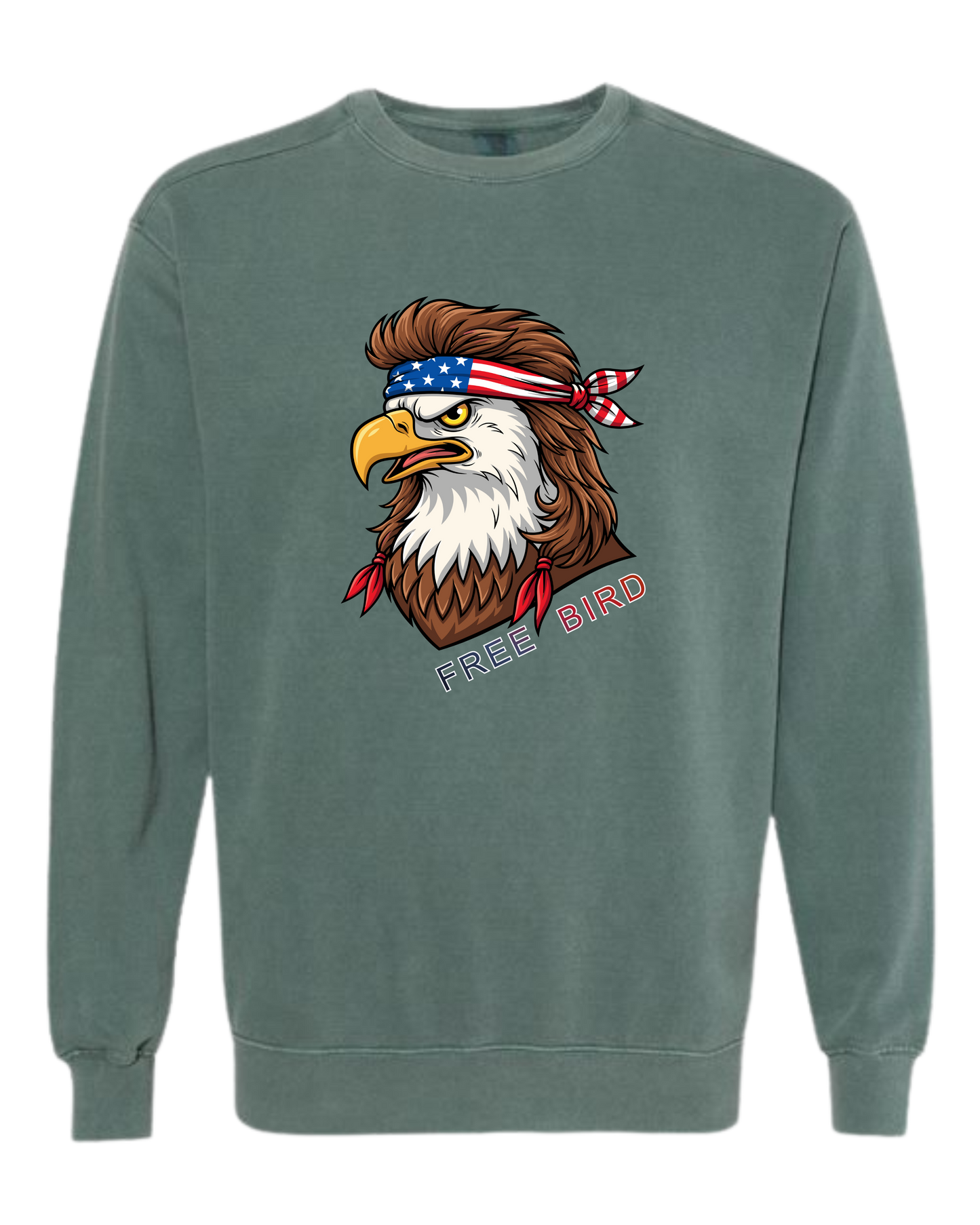 Rockin Free Bird - Comfort Colors - Sweatshirt - Blues