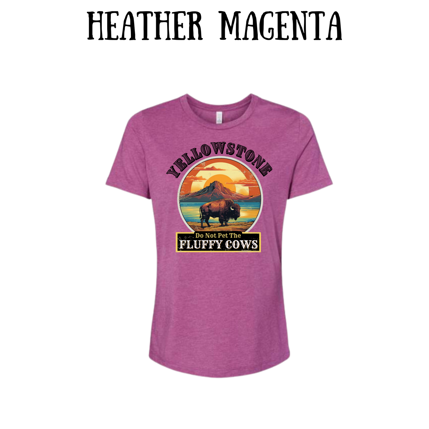 CP - Yellowstone: Fluffy Cows - Women's Relaxed Fit Tee - Assorted Colors