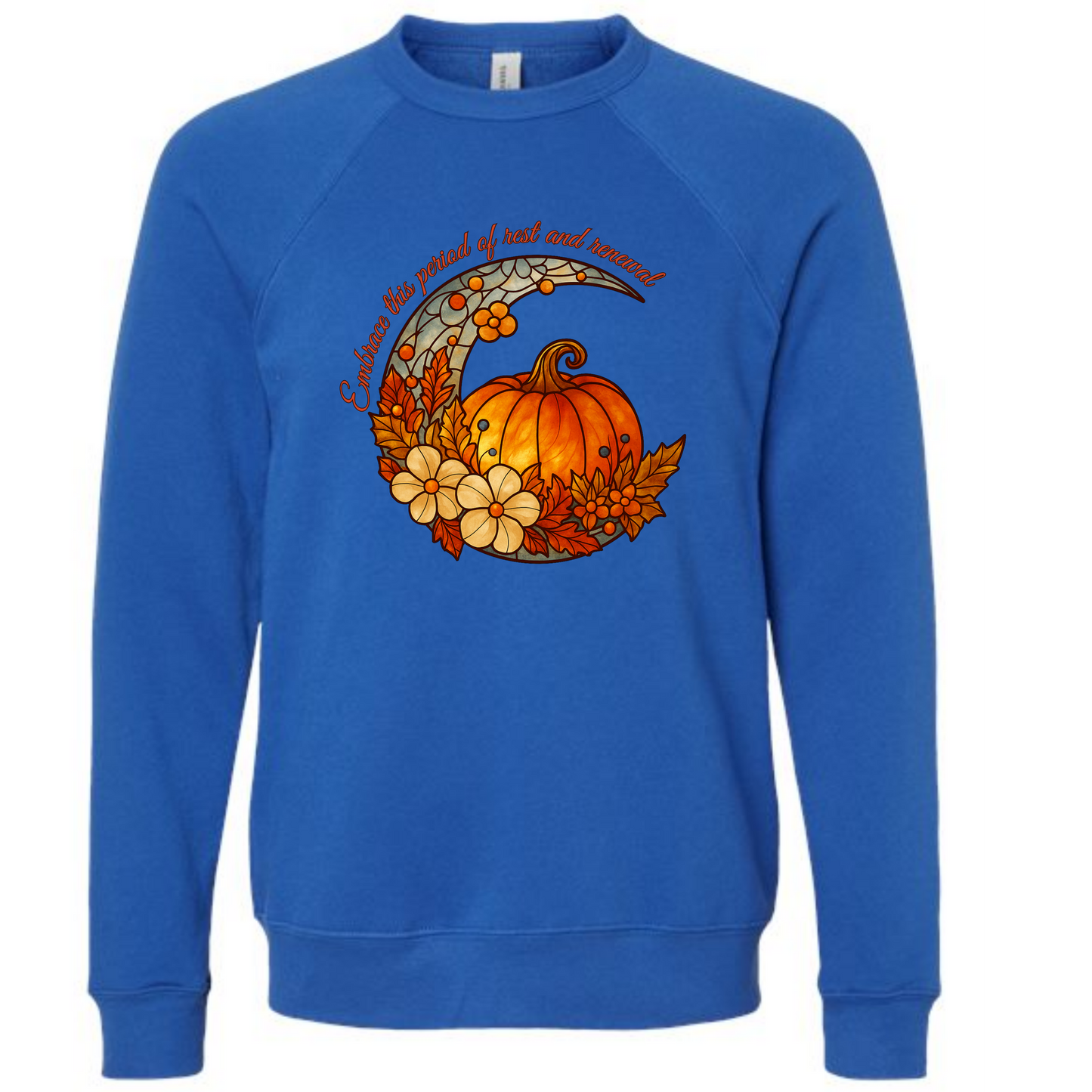 Rest and Renewal - Sponge Fleece Raglan Sweatshirt - Blues, Purples