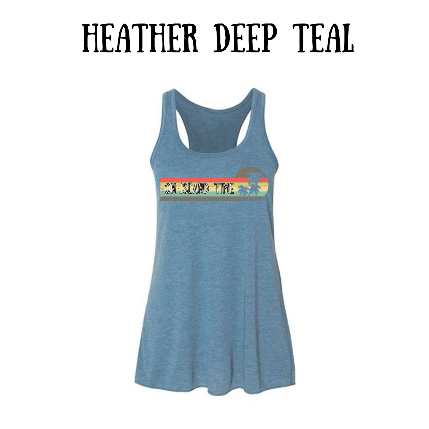 VP - On Island Time - Women's flowy racerback Tank