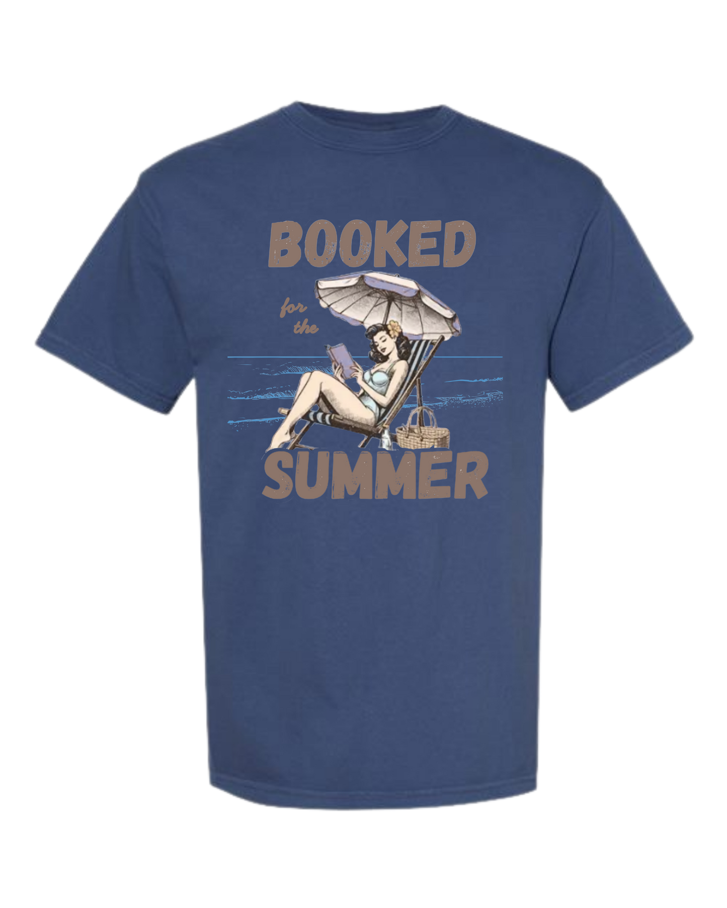 Booked for the Summer - Comfort Colors - Heavyweight Unisex Tee - Blues