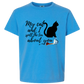 My Cat and I spill the tea about you - Comfort Colors - Heavyweight Youth Tee - Neutral Colors & Blues