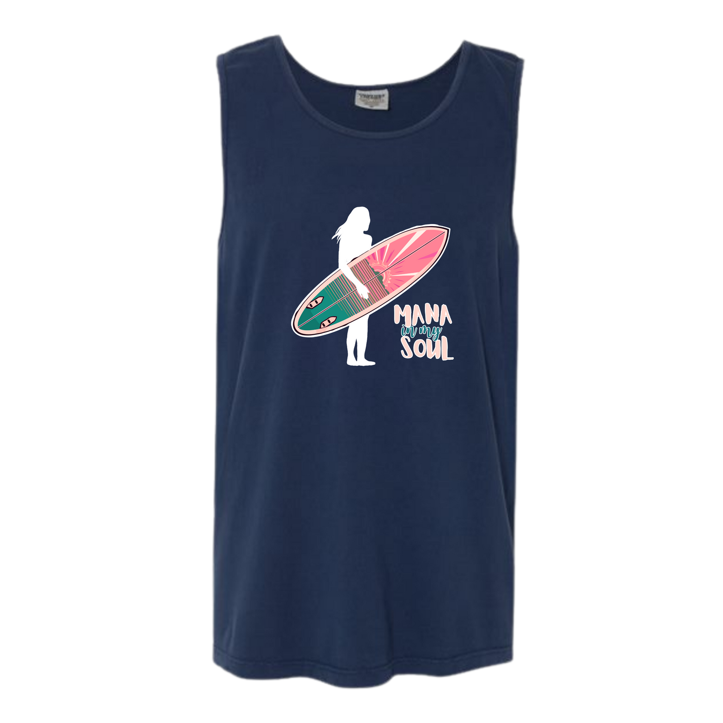Mana in My Soul - Comfort Colors - Unisex Tank - Neutral Colors & Blues