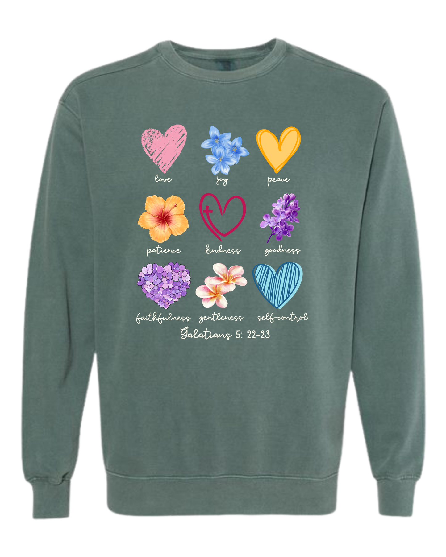 Galatians 5 - Spring - Comfort Colors - Sweatshirt - Blues