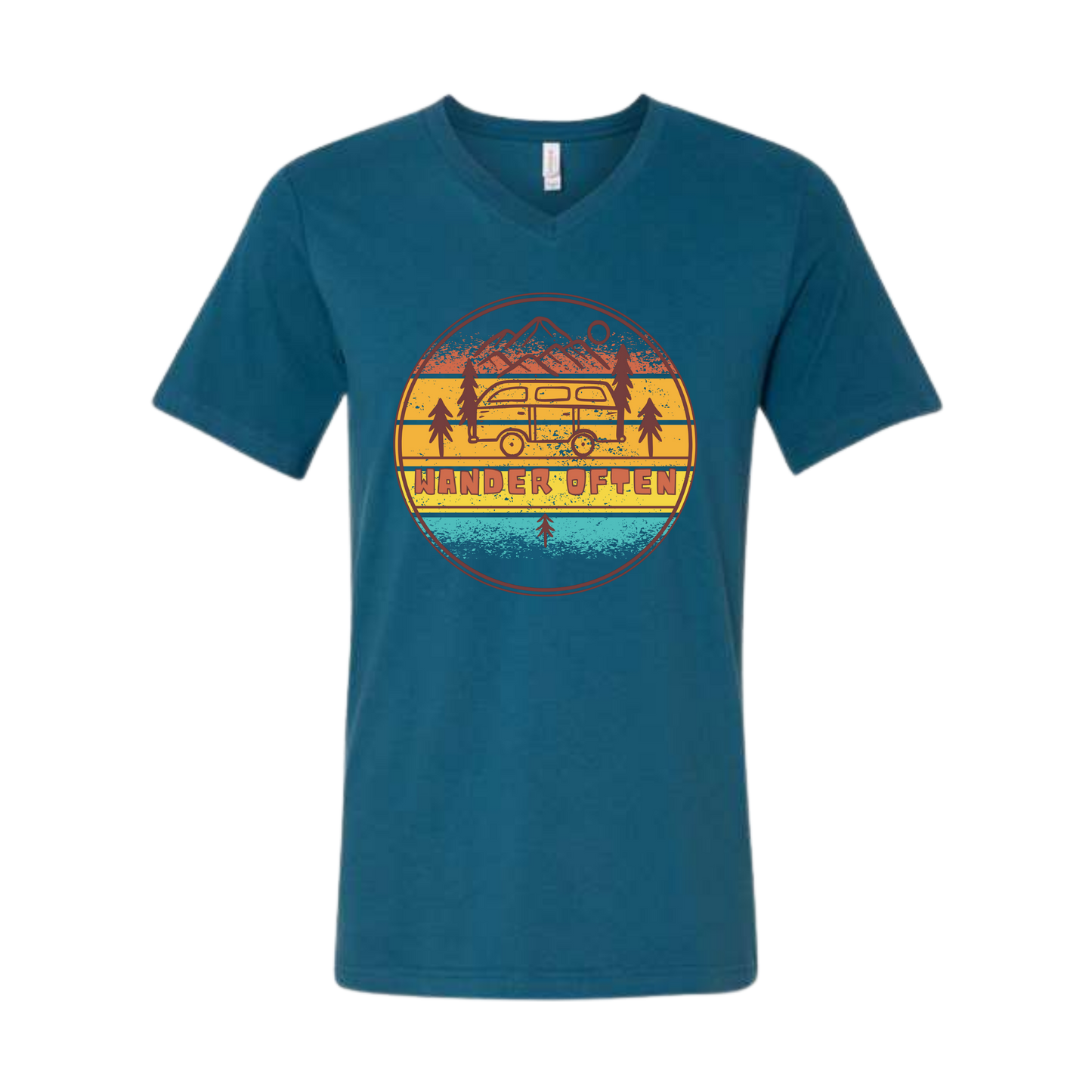 Wander Often - Bella+Canvas - Unisex V-Neck - Assorted Colors