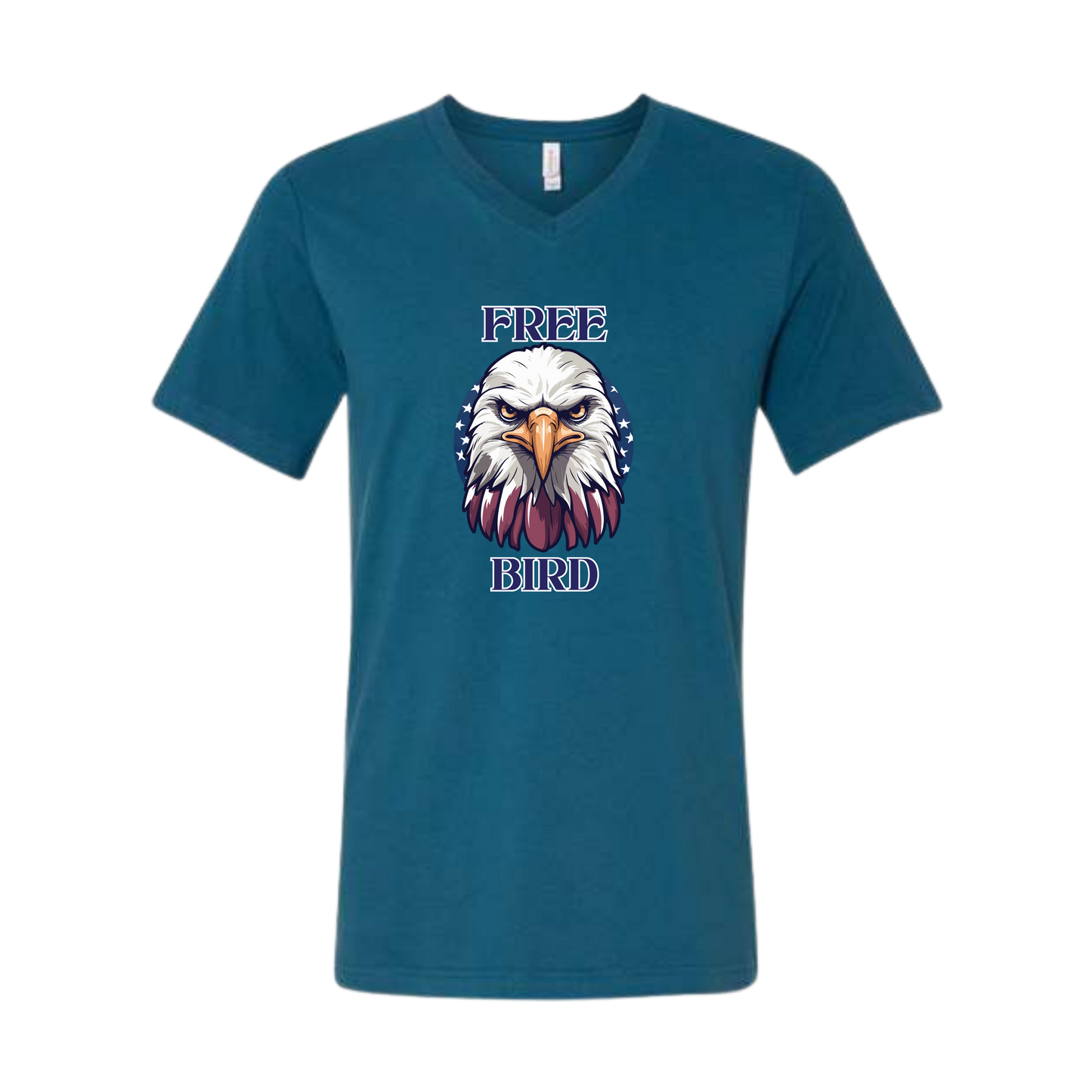 Free Bird - Bella+Canvas - Unisex V-Neck - Assorted Colors