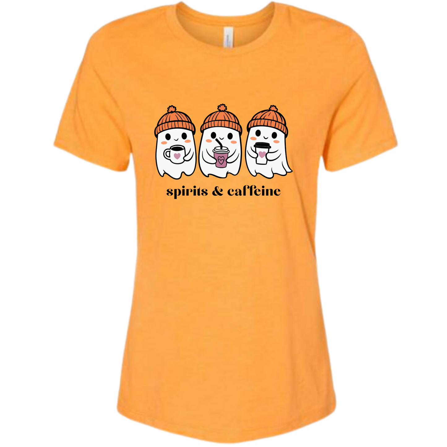 Spirits & Caffeine - Women's Relaxed Fit Tee - Assorted Colors