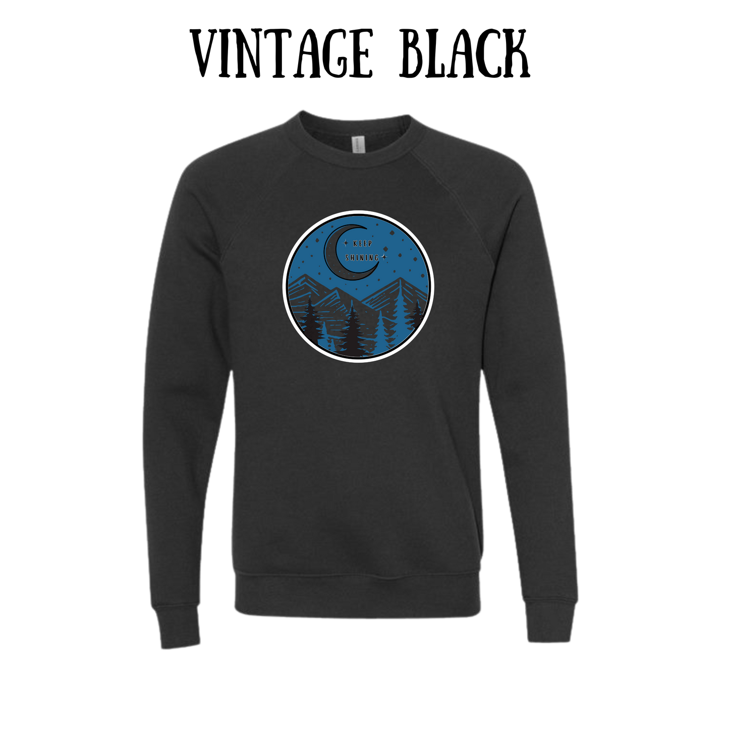 OP - Keep Shining - Sponge Fleece Raglan Sweatshirt - Greens, Neutrals