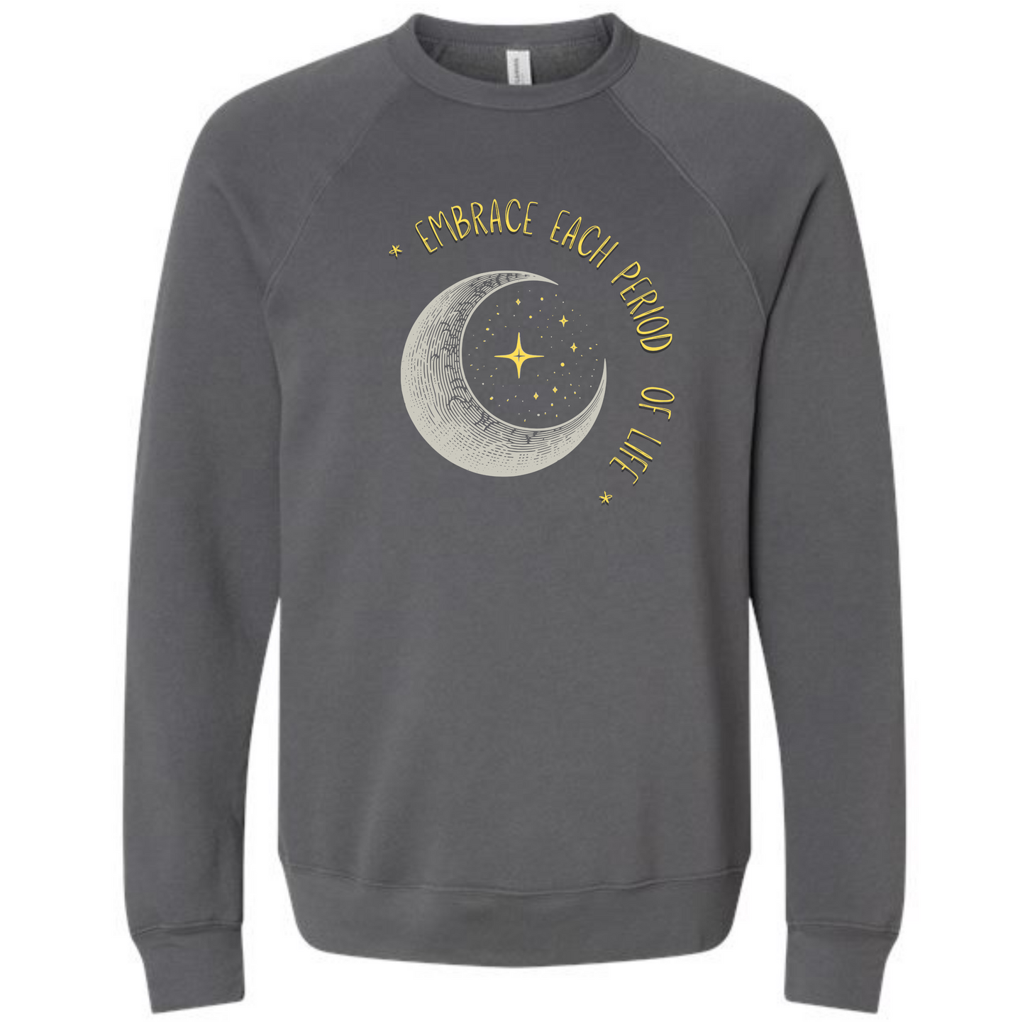 Embrace Each Period of Life - Sponge Fleece Raglan Sweatshirt - Assorted Colors