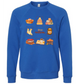 HP - Hello Autumn - Sponge Fleece Raglan Sweatshirt - Blues, Purples