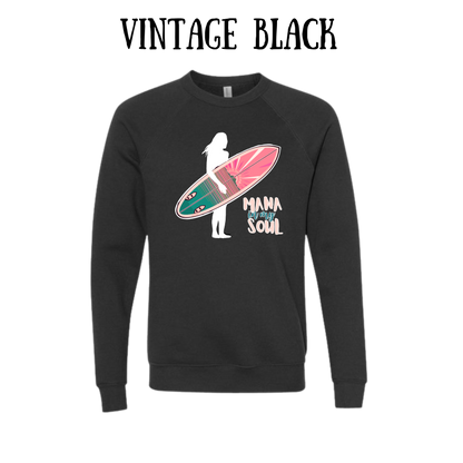 VP - Mana in My Soul - Sponge Fleece Raglan Sweatshirt - Greens, Neutrals