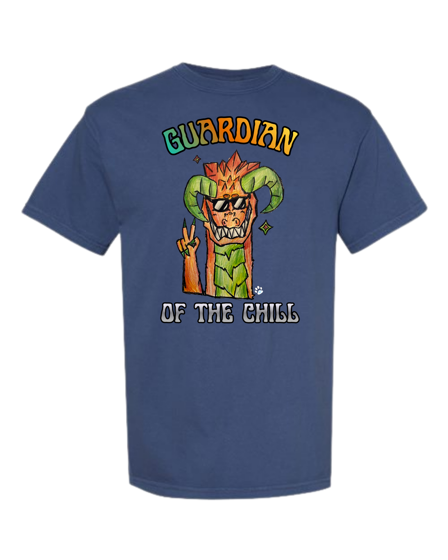 Guardian of The Chill - Comfort Colors - Heavyweight Unisex Tee - Blues