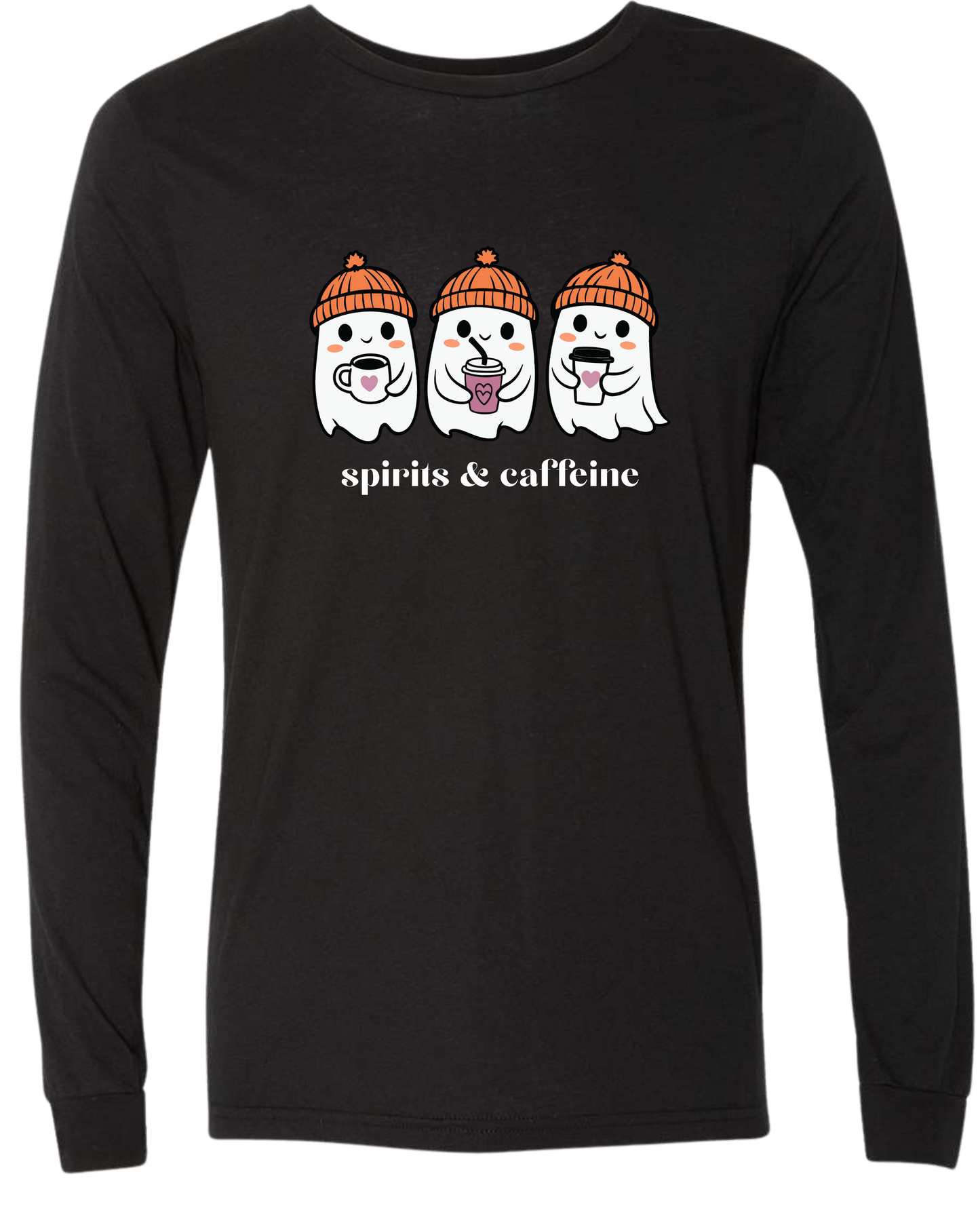 Spirits & Caffeine - Unisex Long Sleeve - Neutral Colors