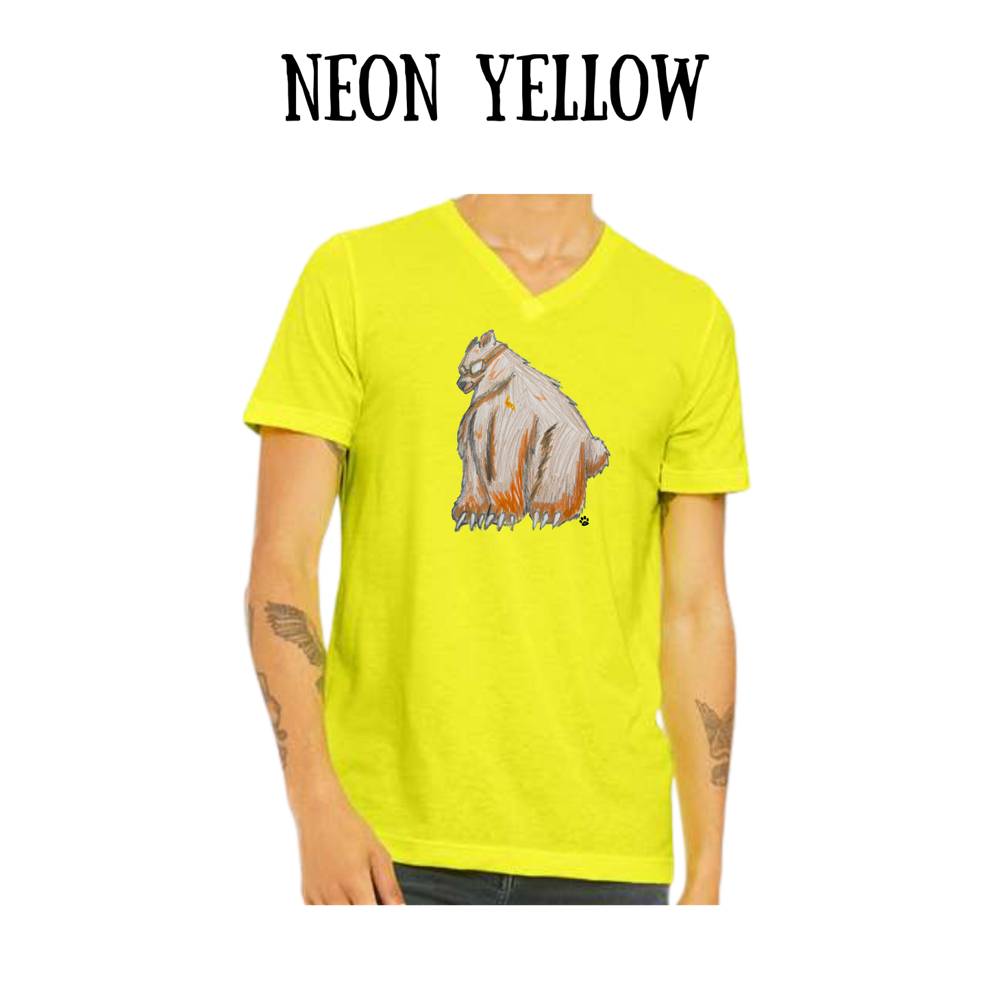 AC - Muscle Bear - Unisex V-Neck - Assorted Colors