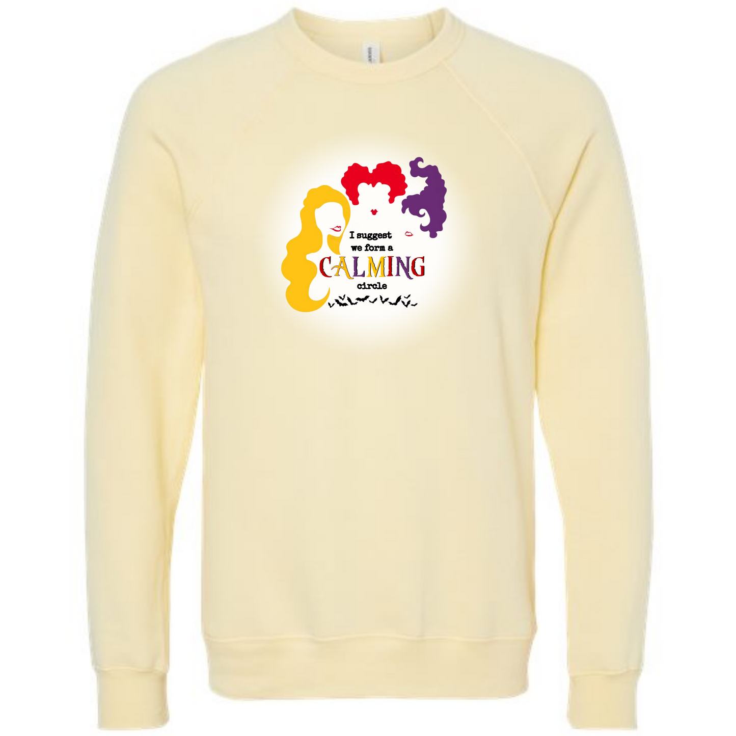 Calming Circle - Sponge Fleece Raglan Sweatshirt - Assorted Colors