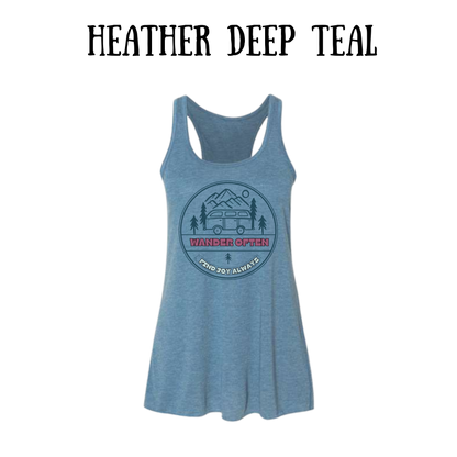 CP - Wander Often - Women's Flowy Racerback Tank