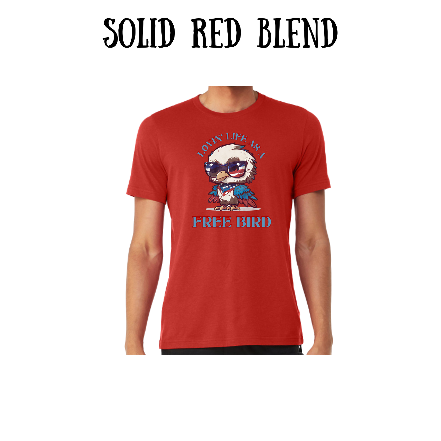 PP - Lovin' Life As A Free Bird - Unisex Tee - Yellows, Oranges, Reds