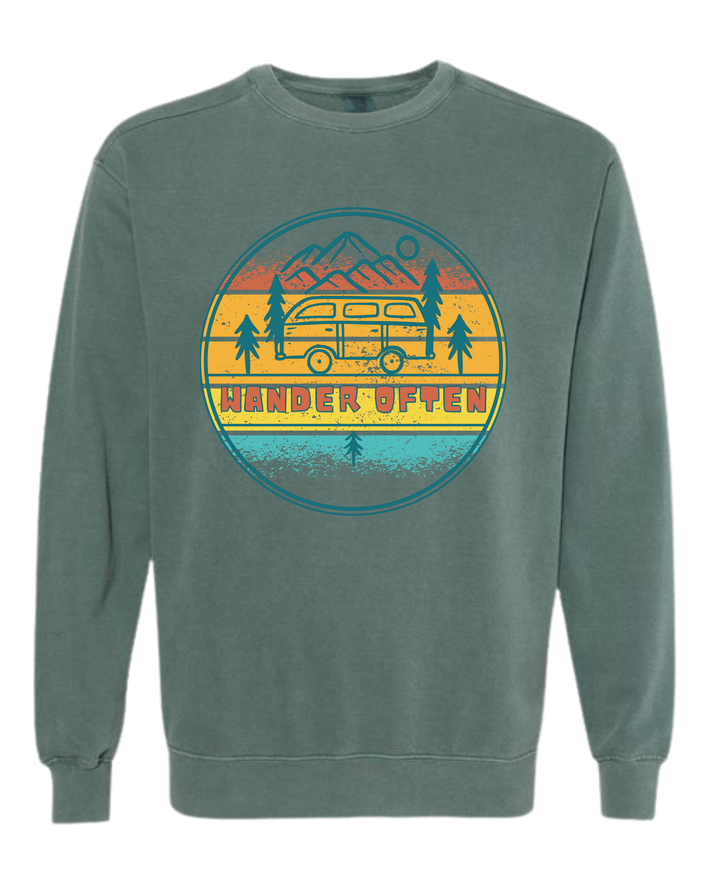 Wander Often - Comfort Colors - Sweatshirt - Blues