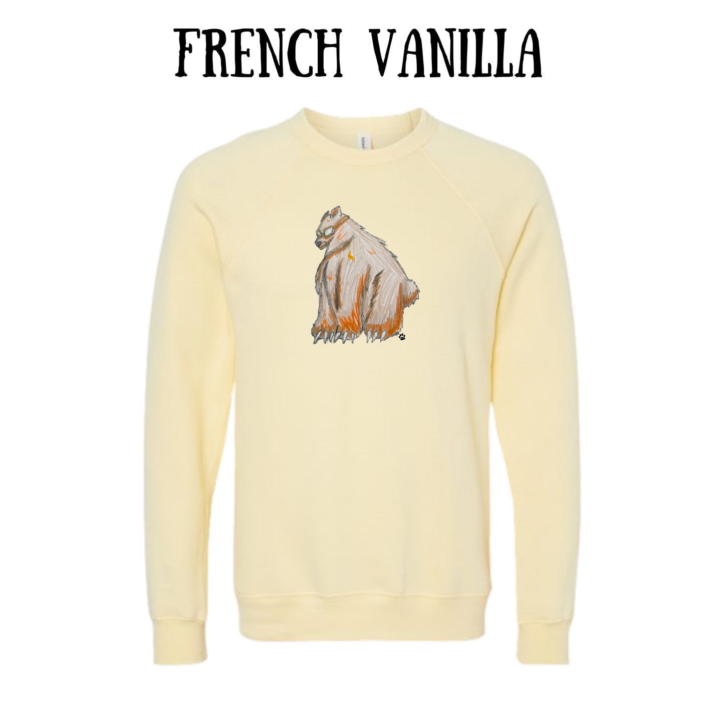 AC - Muscle Bear - Sponge Fleece Raglan Sweatshirt - Assorted Colors