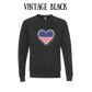 PP - One Nation One Heart - Sponge Fleece Raglan Sweatshirt - Greens, Neutrals