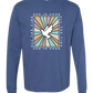 God Is Good - Comfort Colors - Heavyweight Long Sleeve Tee - Blues & Greens