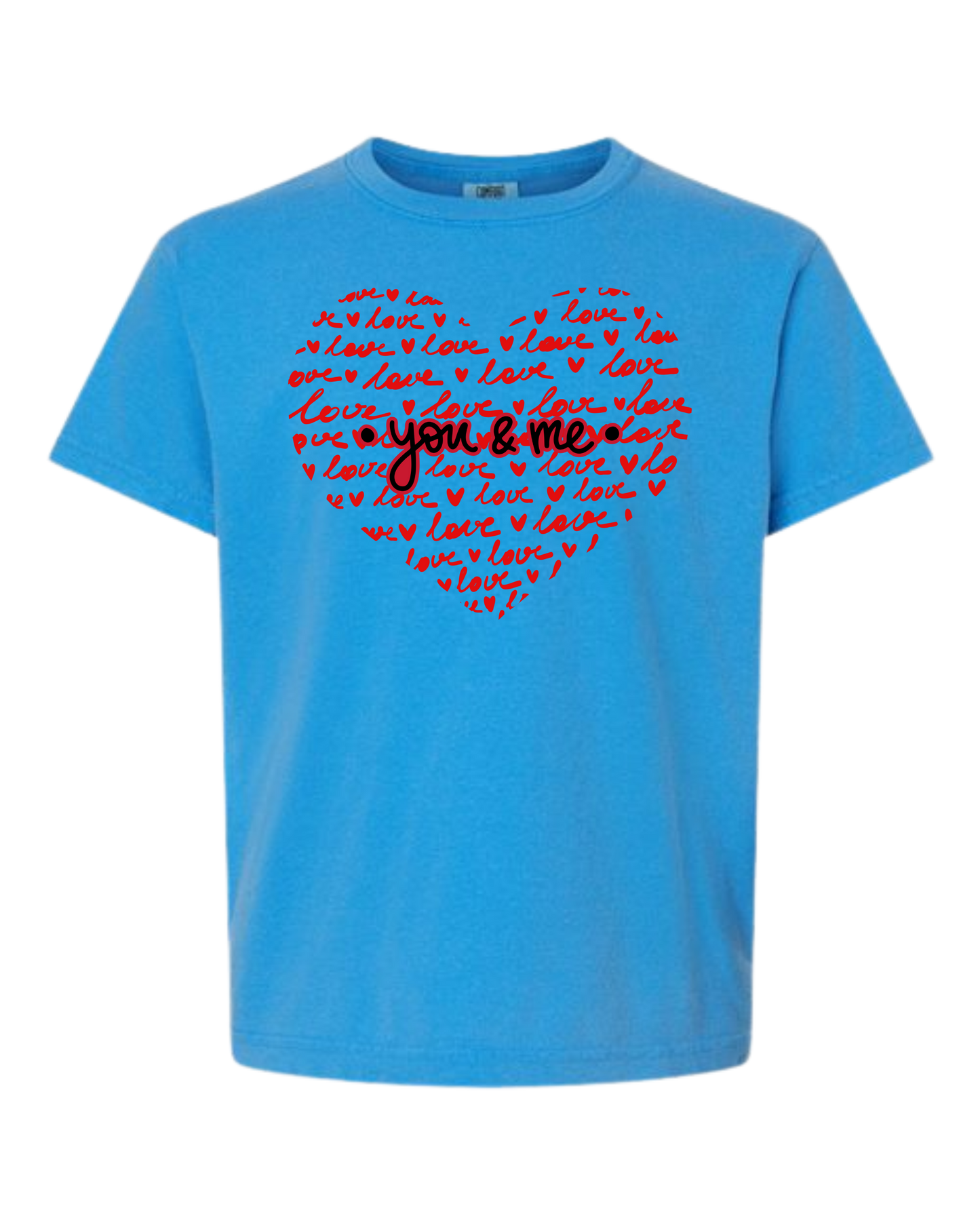 You & Me - Comfort Colors - Heavyweight Youth Tee - Neutral Colors & Blues