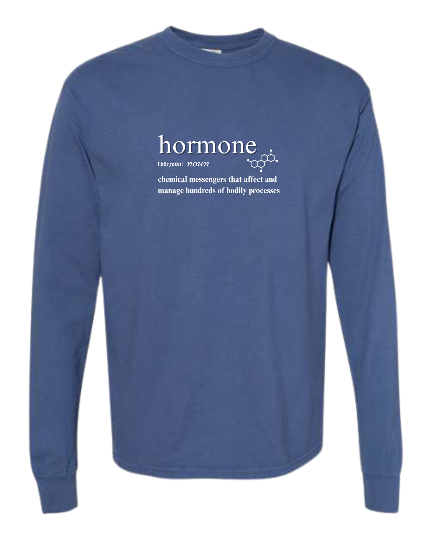 Hormone - Comfort Colors - Heavyweight Long Sleeve Tee - Blues & Greens