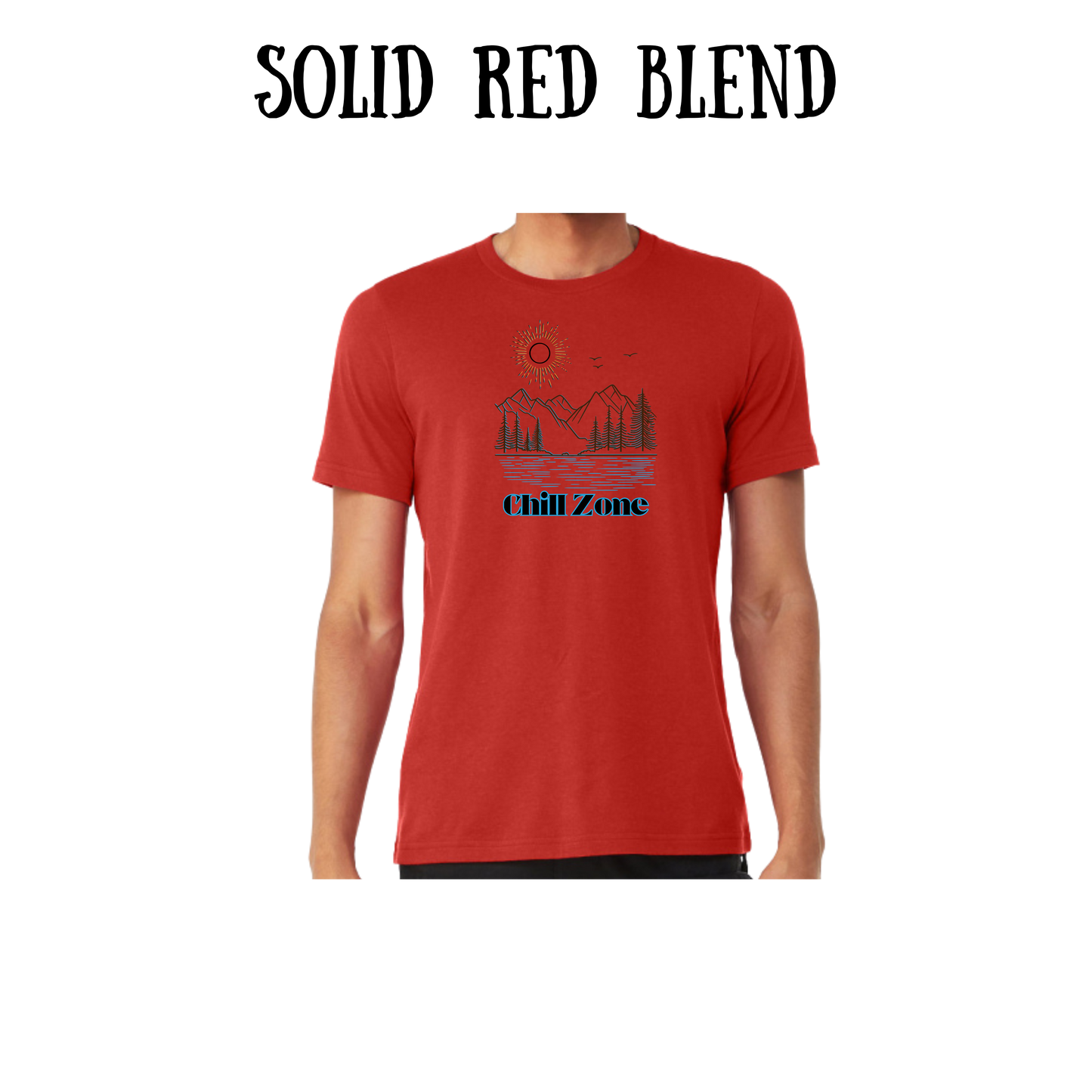 CP - Chill Zone - Unisex Tee - Yellows, Oranges, Reds