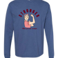 Stronger Than Period Cramps - Comfort Colors - Heavyweight Long Sleeve Tee - Blues & Greens