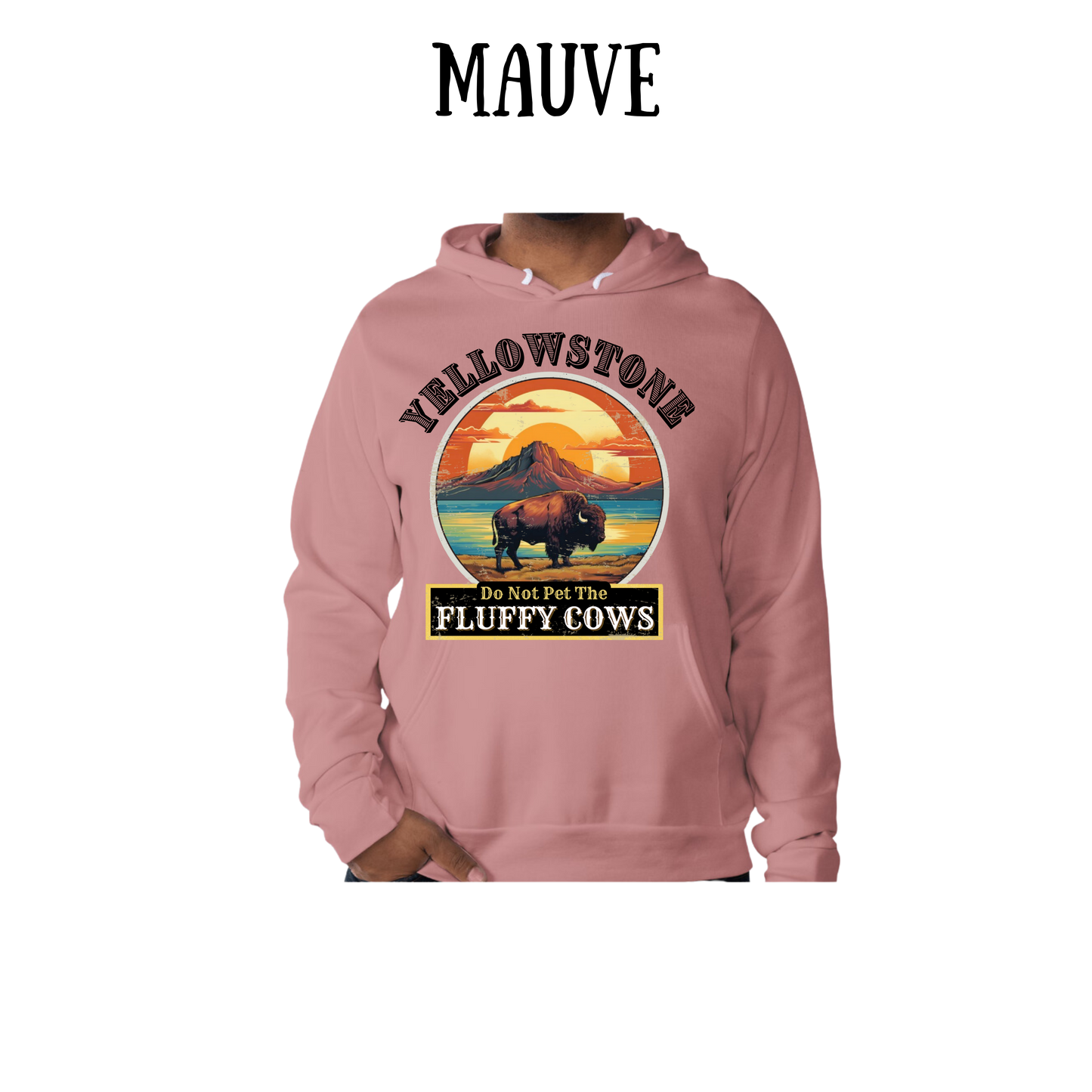 CP - Yellowstone: Fluffy Cows - Sponge Fleece Hoodie - Assorted Colors