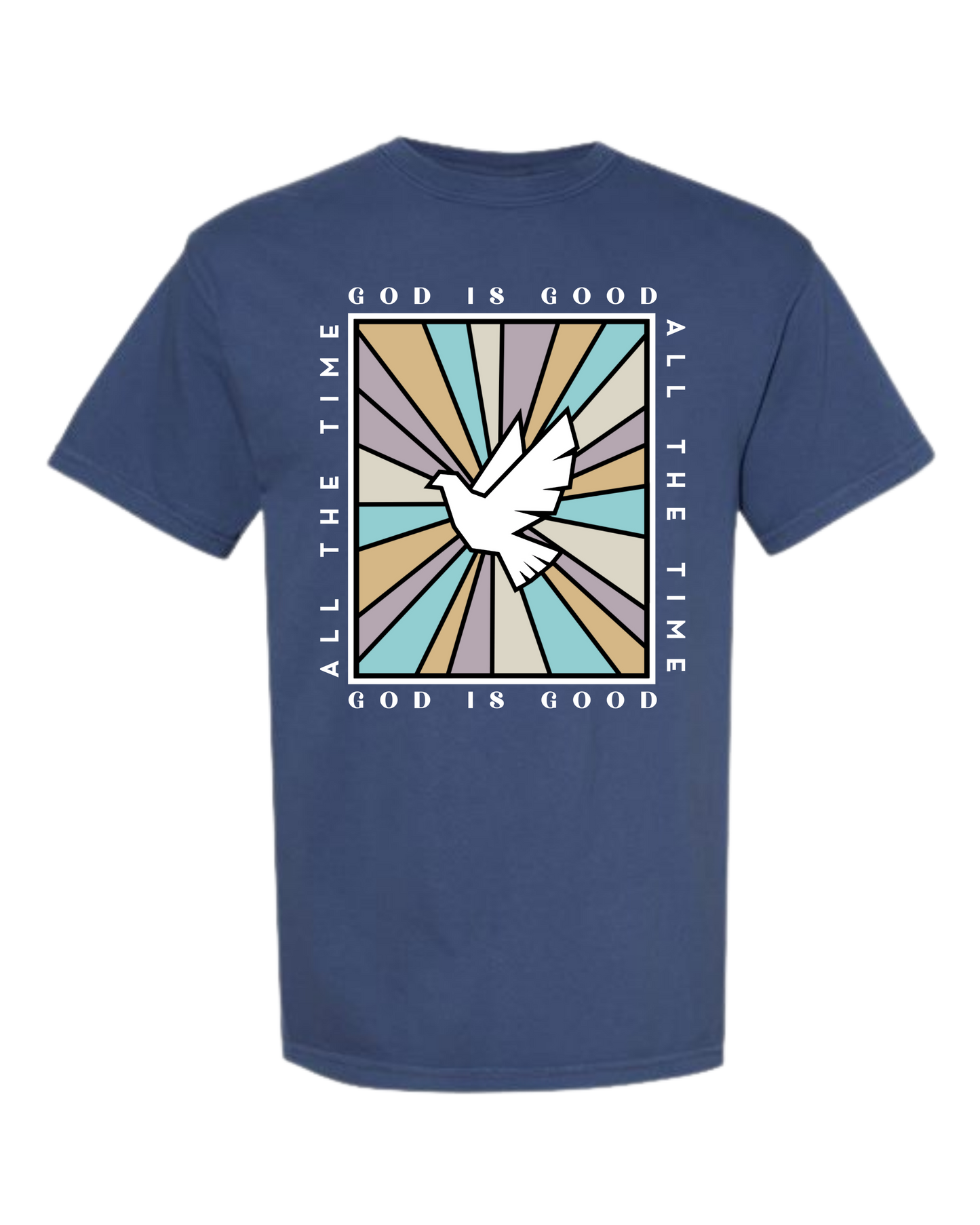 God Is Good - Comfort Colors - Heavyweight Unisex Tee - Blues