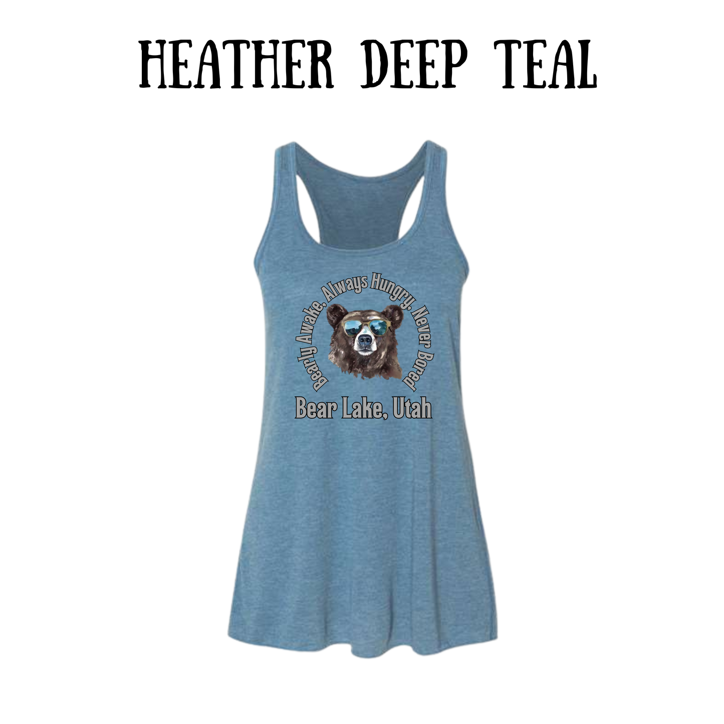 CP - Bear Lake Utah - Women's Flowy Racerback Tank