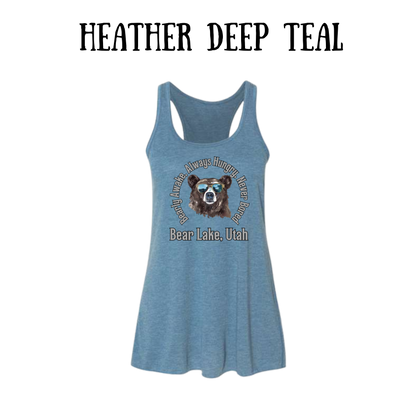 CP - Bear Lake Utah - Women's Flowy Racerback Tank