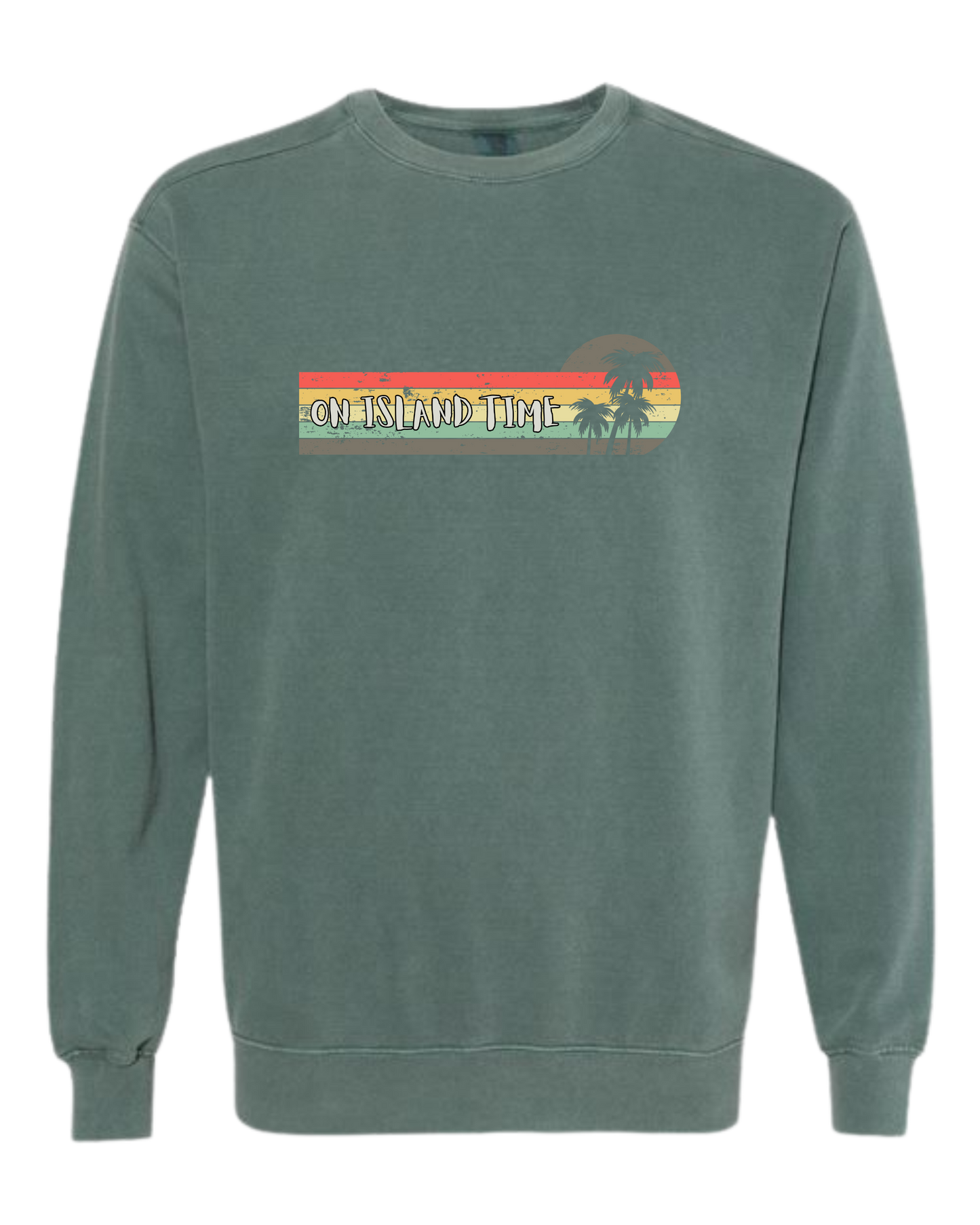 On Island Time - Comfort Colors - Sweatshirt - Blues