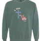 Loves Jesus & America too - Comfort Colors - Sweatshirt - Blues