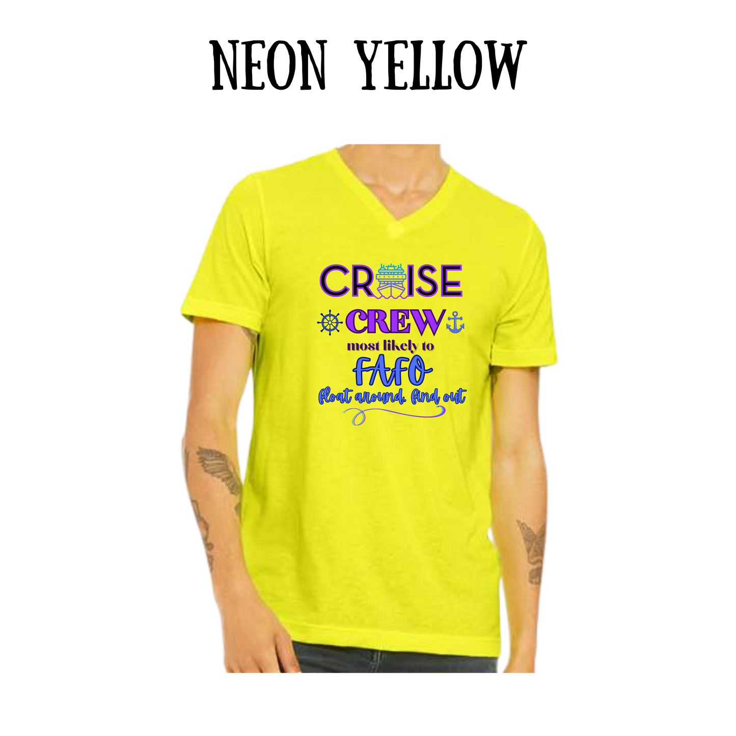VP - Cruise Crew FAFO - Unisex V-Neck - Assorted Colors