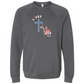Loves Jesus & America too - Sponge Fleece Raglan Sweatshirt - Assorted Colors