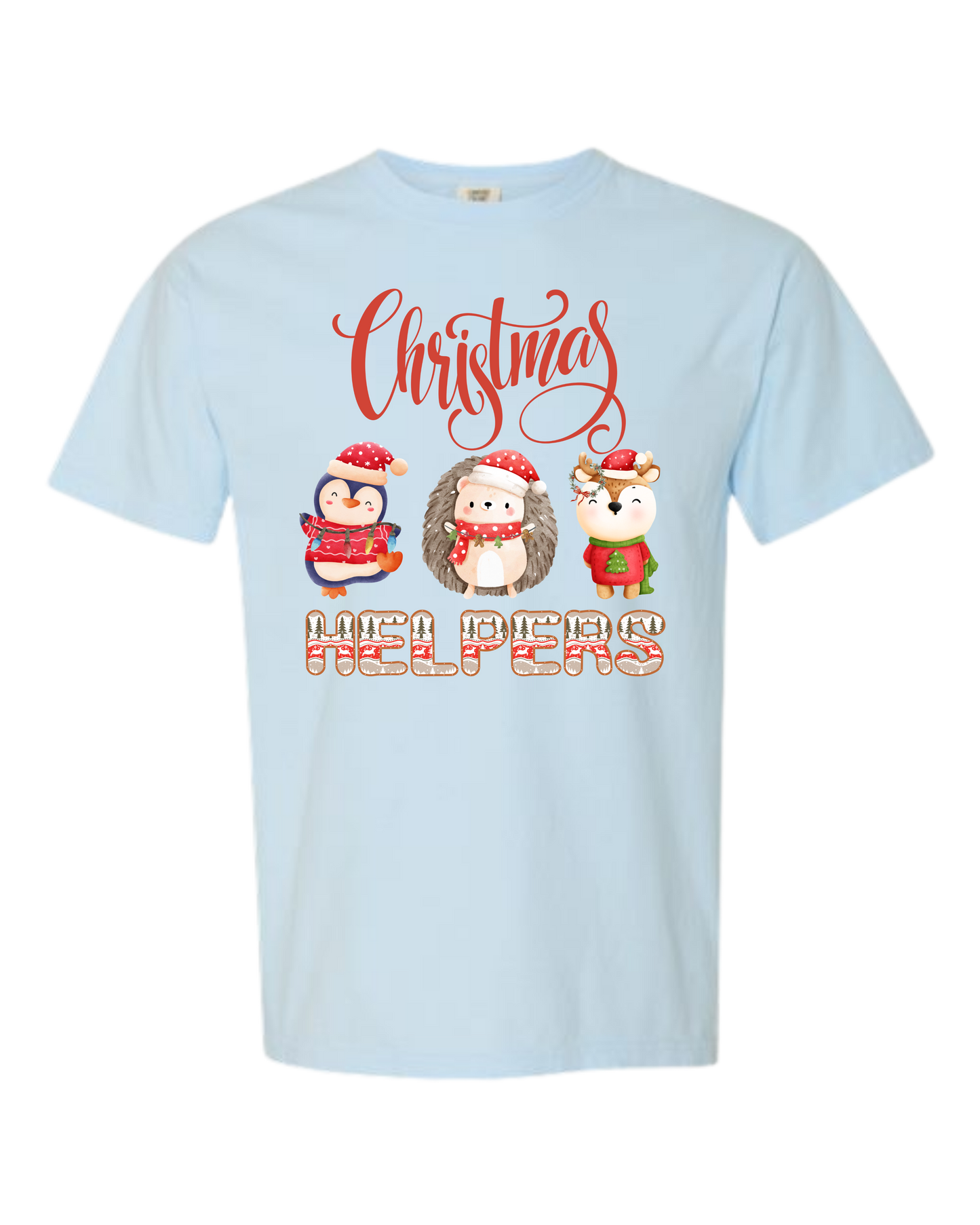Christmas Helpers - Comfort Colors - Heavyweight Unisex Tee - Blues