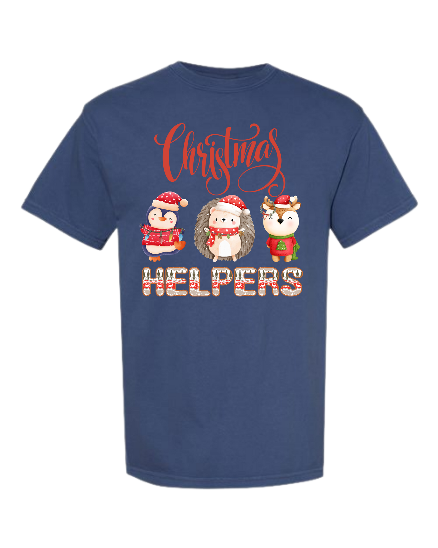 Christmas Helpers - Comfort Colors - Heavyweight Unisex Tee - Blues