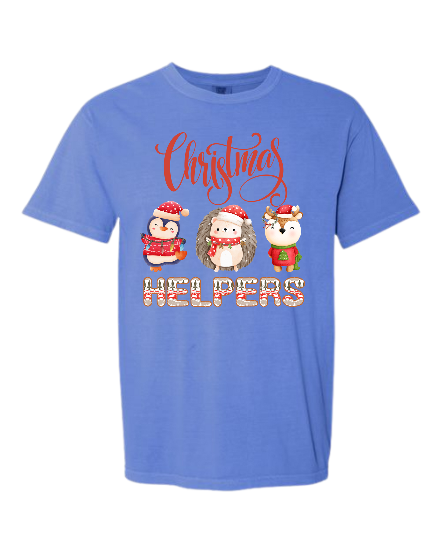 Christmas Helpers - Comfort Colors - Heavyweight Unisex Tee - Blues