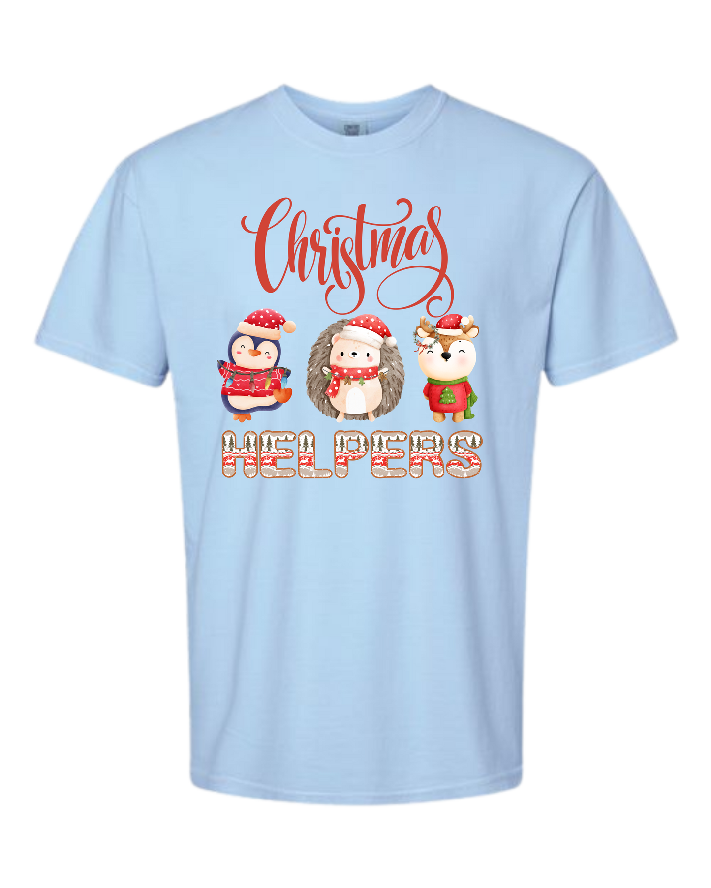 Christmas Helpers - Comfort Colors - Heavyweight Unisex Tee - Blues