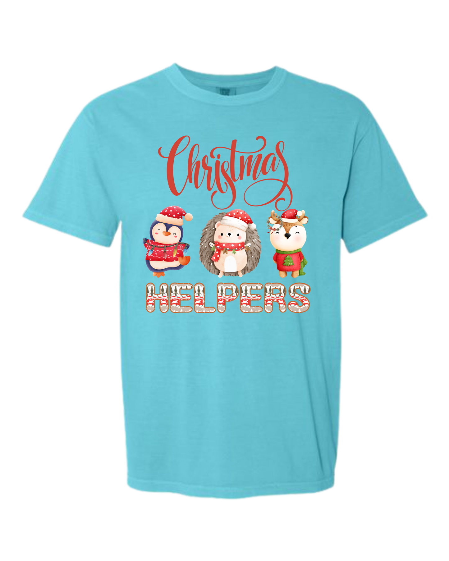 Christmas Helpers - Comfort Colors - Heavyweight Unisex Tee - Blues